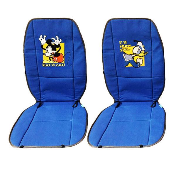 Πλατοκαθίσματα Αυτοκινήτου Διπλής Όψης Disney Mickey Mouse - Donald Duck Μπλε - Γκρι 2 Τεμάχια - Image 2