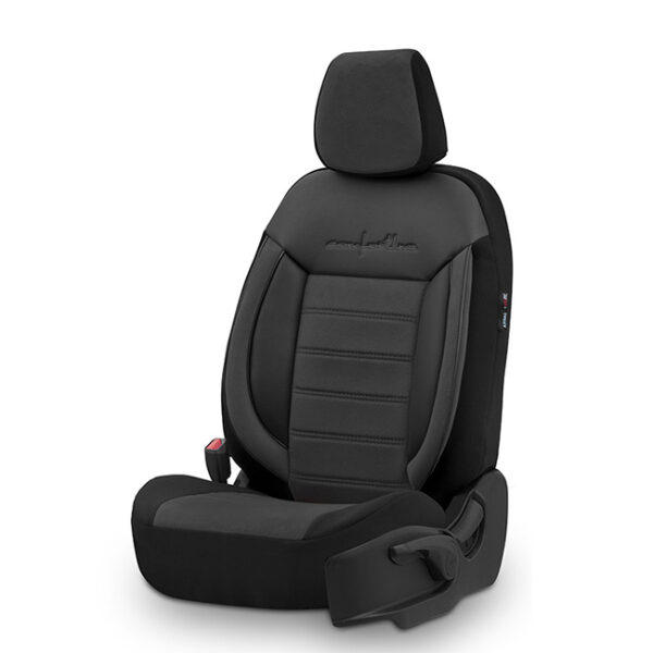 Καλύμματα Αυτοκινήτου Otom Comfortline Design Universal Sued / Rachel / Δερματίνη Σετ Εμπρός / Πίσω Μαύρο CMF-209 11 Τεμάχια - Image 2
