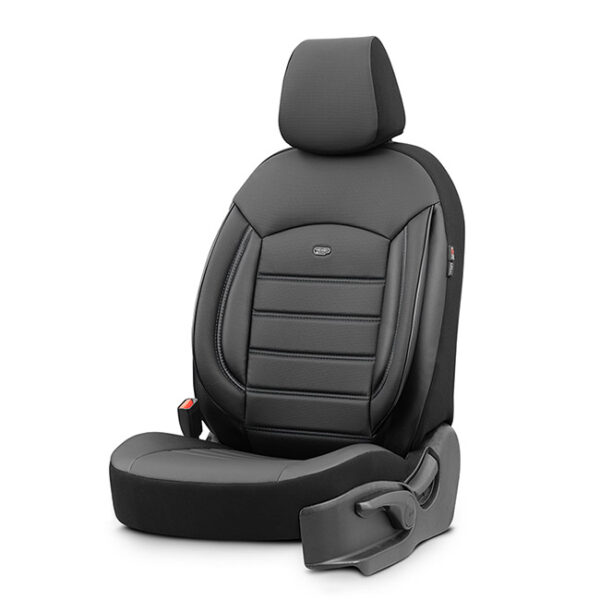 Καλύμματα Αυτοκινήτου Otom Inspire Design Universal Full Δερματίνη Σετ Εμπρός / Πίσω Μαύρο INS-3501 11 Τεμάχια - Image 2