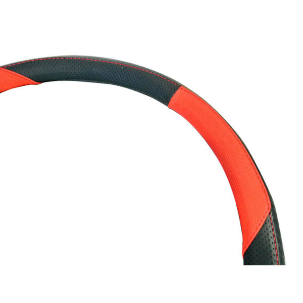 Κάλυμμα Τιμονιού Αυτοκινήτου Δερματίνη X-Treme  Sport Μαύρο-Κόκκινο Medium 38cm 1 Τεμάχιο - Image 2