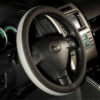 Κάλυμμα Τιμονιού Αυτοκινήτου Δερματίνη Otom Easy-Fit F-61 / DKG-061 Μαύρο-Γκρι Medium 37-39cm 1 Τεμάχιο - Image 2