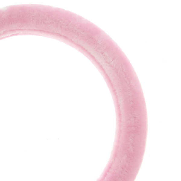 Κάλυμμα Tιμονιού Αυτοκινήτου Χνουδωτό Girly Pinky 2505059 Ροζ Medium 37-39CM 1 Τεμάχιο - Image 2