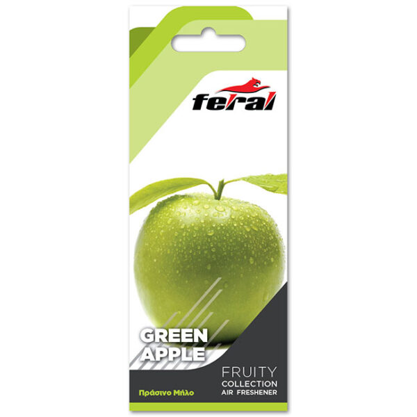 Αρωματικό Αυτοκινήτου Κρεμαστό Feral Fruity Collection Green Apple 1 Τεμάχιο - Image 2