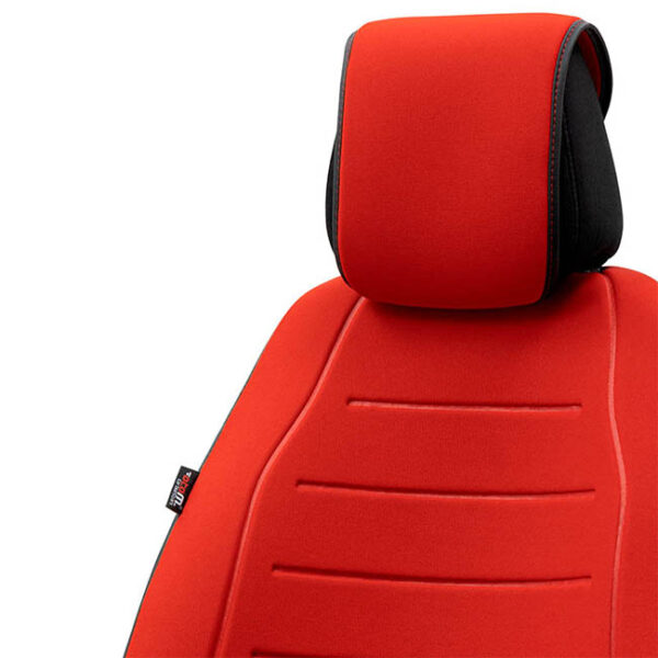 Πλατοκάθισμα Αυτοκινήτου Otom Active Line Ύφασμα Τύπου Lacoste Ανάγλυφο Κόκκινο ACTL-104 1 Τεμάχιο - Image 3