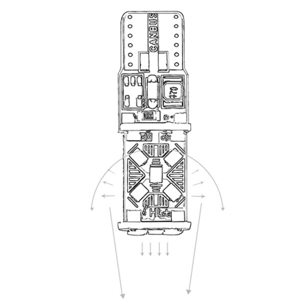 Λάμπες T10 15 Led Canbus 600563 2 Τεμάχια - Image 5