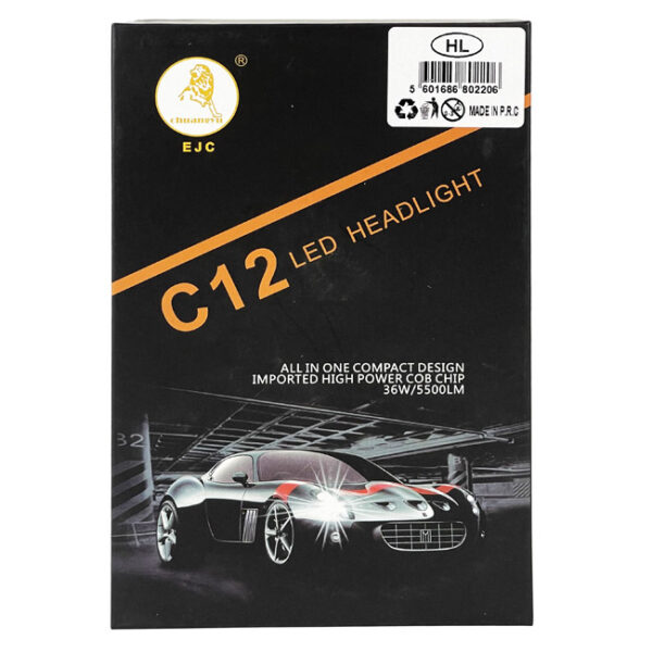 Λάμπες Led H4 C12 12/24V 36W 5500LM 6000k 2 Τεμάχια - Image 6