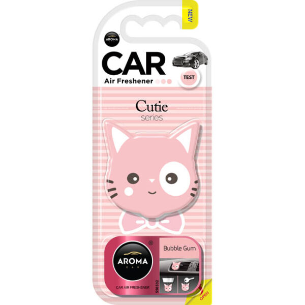 Αρωματικό Αυτοκινήτου Κρεμαστό Aroma Cutie Series Bubble Gum 1 Τεμάχιο - Image 2