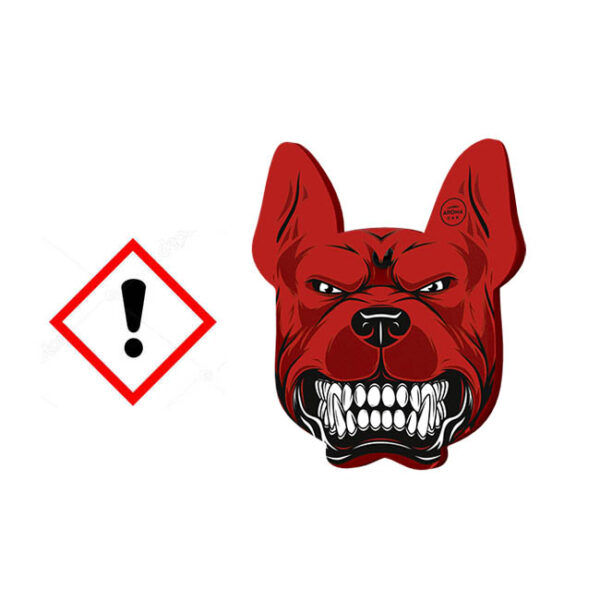 Αρωματικό Αυτοκινήτου Κρεμαστό Aroma Angry Dogs Pitbull Black 1 Τεμάχιο - Image 2