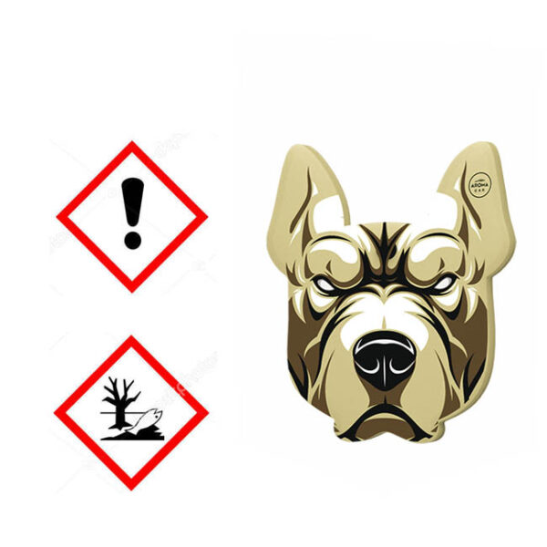 Αρωματικό Αυτοκινήτου Κρεμαστό Aroma Angry Dogs Pitbull Fresh Linen 1 Τεμάχιο - Image 2