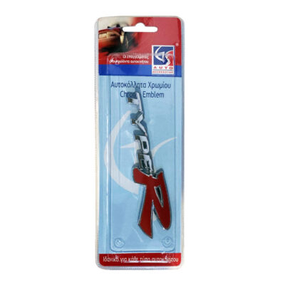 Αυτοκόλλητο Σήμα Χρωμίου 3D “TYPE-R” 12.3×2.7cm 1Τμχ