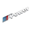 Αυτοκόλλητο Σήμα Χρωμίου 3D "Power" 14x2.3cm 1Τμχ - Image 2