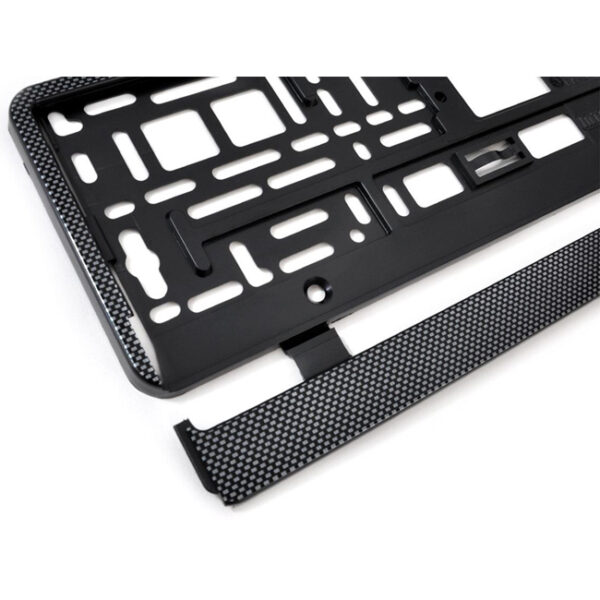 Πλαίσιο Πινακίδας Amio (01165) Ευρωπαϊκό Carbon 53x13cm 1Τμχ - Image 2