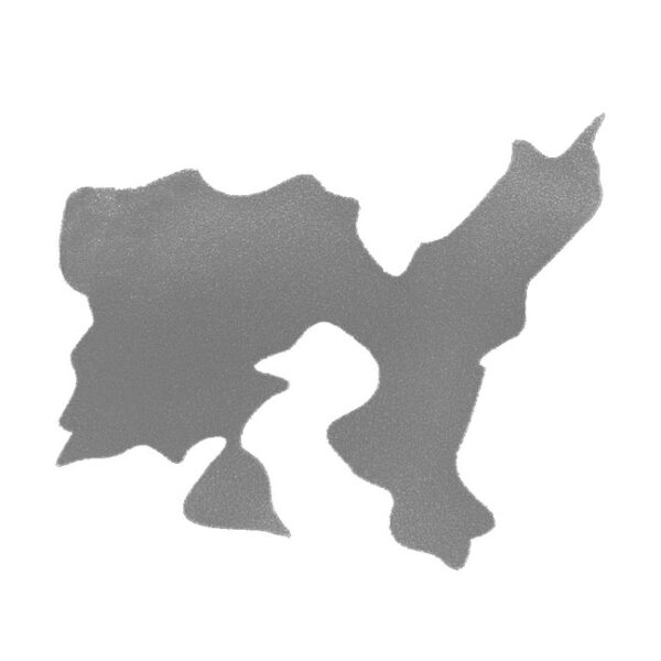 Αυτοκόλλητος Χάρτης Λήμνος Ασημί 8.5x7cm 1Τμχ - Image 2