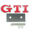 Σήμα "GTI" Αυτοκόλλητο Και Βιδωτό Κόκκινο - Ασημί 8x2.2cm 1 Τεμάχιο - Image 5