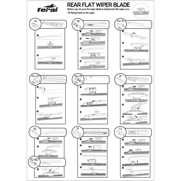 Υαλοκαθαριστήρας Feral Silenttech Για Το Πίσω Παρμπρίζ 11'' / 28cm 1 Τεμάχιο - Image 3