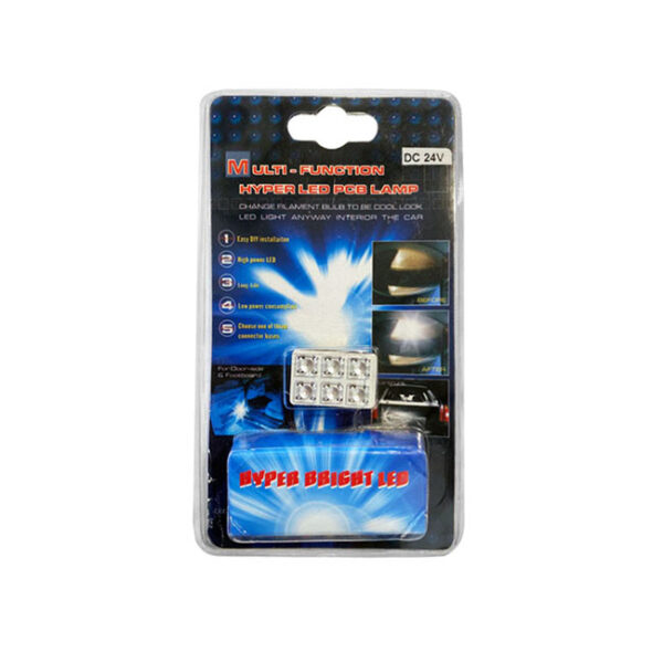 ΛΑΜΠΑ ΠΛΑΦΟΝ. 24V 6LED ΜΠΛΕ - Image 3