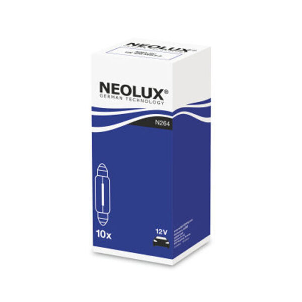 ΛΑΜΠΑ ΣΩΛΗΝΩΤΗ 41MM N264 C10W 10W 12V SV8.5-8 NEOLUX BY OSRAM - Image 2
