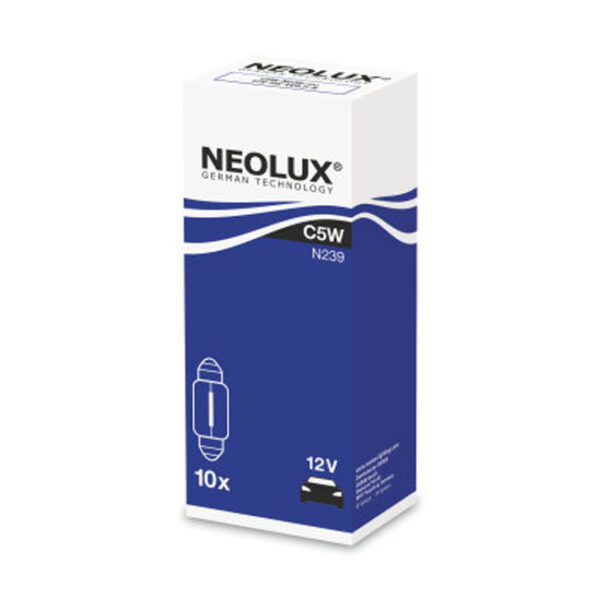 ΛΑΜΠΑ ΣΩΛΗΝΩΤΗ 36MM N239 C5W 5W 12V SV8.5-8 NEOLUX BY OSRAM - Image 2