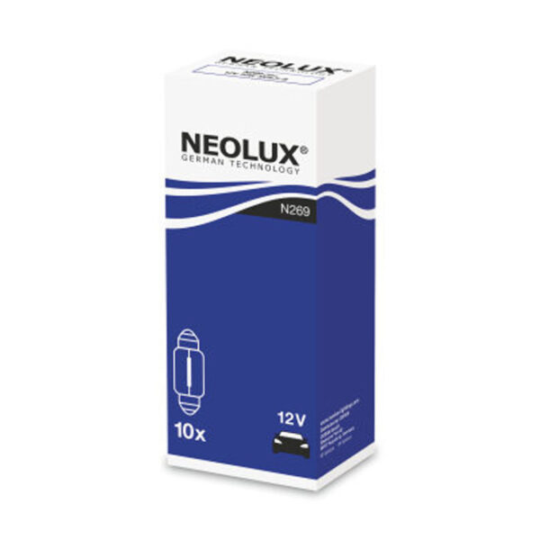 ΛΑΜΠΑ ΣΩΛΗΝΩΤΗ 31MM N269 10W 12V SV8.5-8 NEOLUX BY OSRAM - Image 2