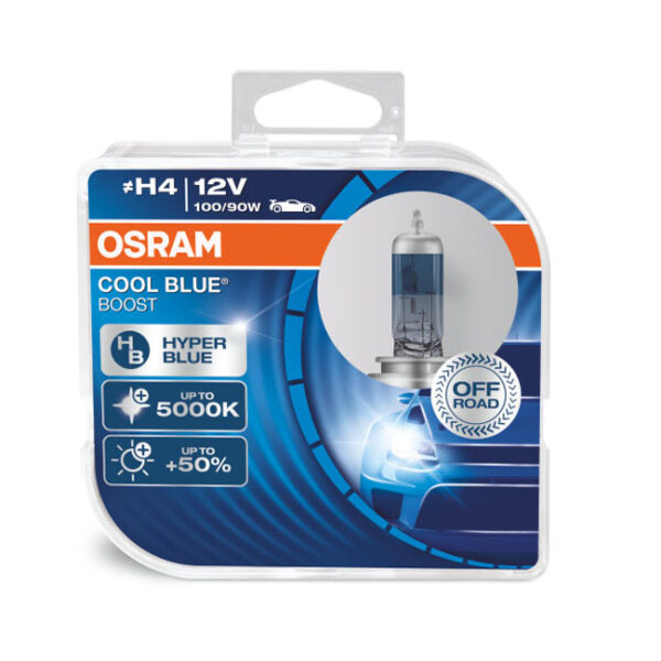 ΛΑΜΠΑ H4 COOL BLUE BOOST HYPER 100/90W 12V P43T 62193CBB-HCB OSRAM - Image 4