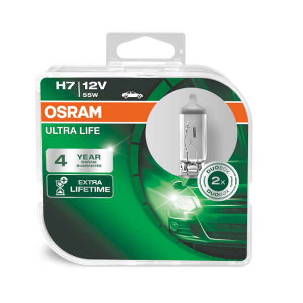 ΛΑΜΠΑ H7 ULTRA LIFE 55W 12V PX26D 64210ULT-HCB OSRAM - Image 2