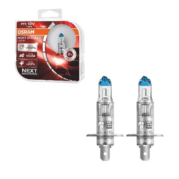 ΛΑΜΠΑ H1 NIGHT BREAKER LASER 55W 12V +150% 64150NL-HCB OSRAM - Image 4