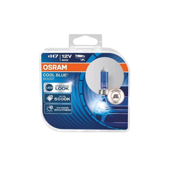 Λάμπες Αλογόνου H7 12V 80w Cool Blue Hyper Boost Osram 62210CBB-HCB 2 Τεμάχια - Image 4