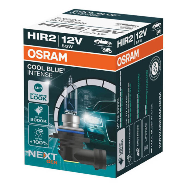 Λάμπα Αλογόνου HIR2 9012 12V 55w Cool Blue Intense Next Generation 5000κ Osram 9012CBN 1 Τεμάχιο - Image 4