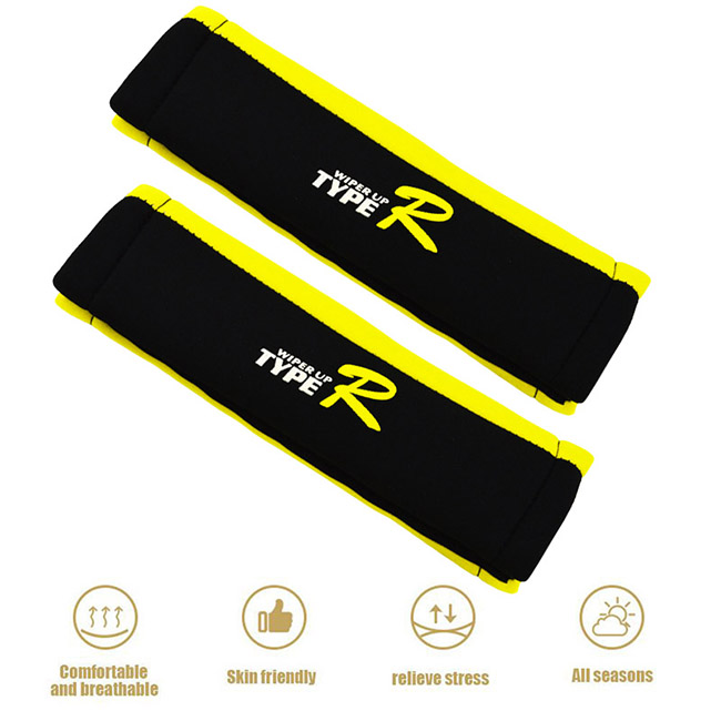 Προστατευτικά Type-R Για Τη Ζώνη Ασφαλείας Του Αυτοκινήτου 22x6cm Κίτρινο-Μαύρο 2Τμχ - Image 3