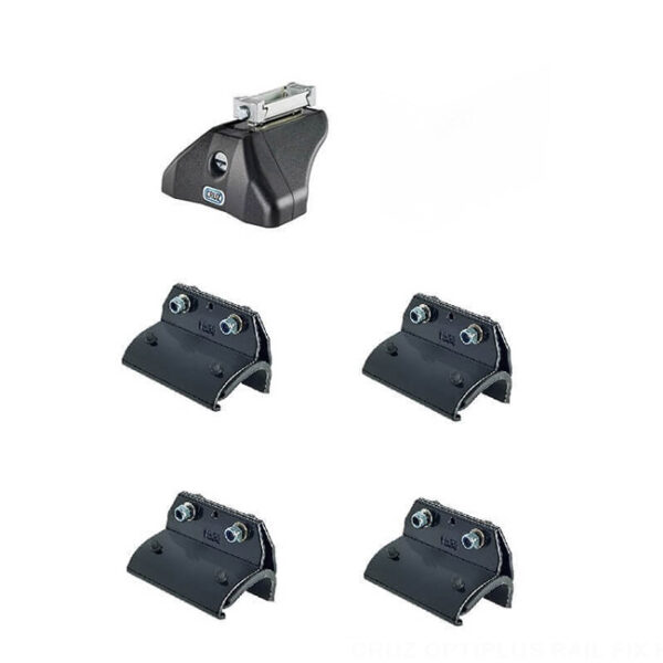 Πόδια / Άκρα Για Μπάρες Οροφής CRUZ Optiplus Rail FIX 936-589 Για Isuzu MU-X 5d 13+ Με Ενσωματωμένο Railing Σετ 4 Τεμάχια