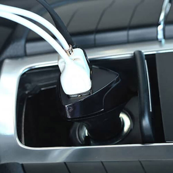 Φορτιστής Αναπτήρα Αυτοκινήτου CC-307 4.2A Με 3 USB Μαύρος 1 Τεμάχιο - Image 4
