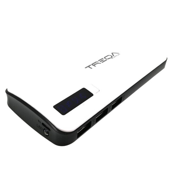 Power Bank Treqa TR-901 12800mAh Με 3 Θύρες USB-A Και Led Φως Λευκό 1 Τεμάχιο - Image 3