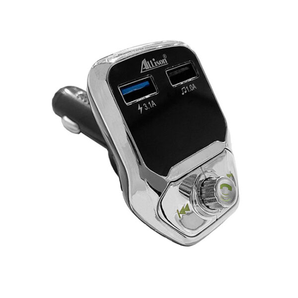 Fm Transmitter ALS-A688 Με Bluetooth, 2 USB, Οθόνη LCD Και Τηλεχειριστήριο Ασημί-Μαύρο 1 Τεμάχιο - Image 2