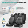 Καλύμματα Αυτοκινήτου Otom Comfortline VIP Design Universal Δερματίνη Καπιτονέ Σετ Εμπρός / Πίσω Μαύρο Με Άσπρο Κέντημα CMV-222 11 Τεμάχια - Image 8