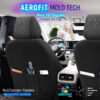Καλύμματα Αυτοκινήτου Otom Pulse Design Universal Δερματίνη / Rachel Σετ Εμπρός / Πίσω Μαύρο Με Κόκκινη Ραφή PLS-2902 11 Τεμάχια - Image 7