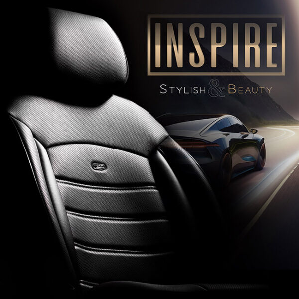 Καλύμματα Αυτοκινήτου Otom Inspire Design Universal Full Δερματίνη Σετ Εμπρός / Πίσω Μαύρο INS-3501 11 Τεμάχια - Image 9