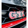 Σήμα "GTI" Αυτοκόλλητο Και Βιδωτό Κόκκινο - Ασημί 8x2.2cm 1 Τεμάχιο - Image 8