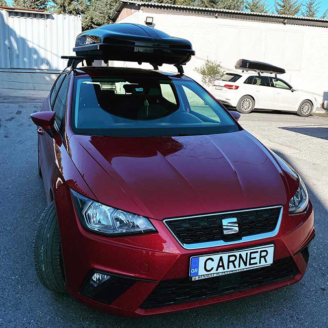 Μπαγκαζιέρα Οροφής Αυτοκινήτου Free 480lt Μαύρη Γυαλιστερή Με Διπλό Άνοιγμα Και Τοποθέτηση Quick Fix - Image 11