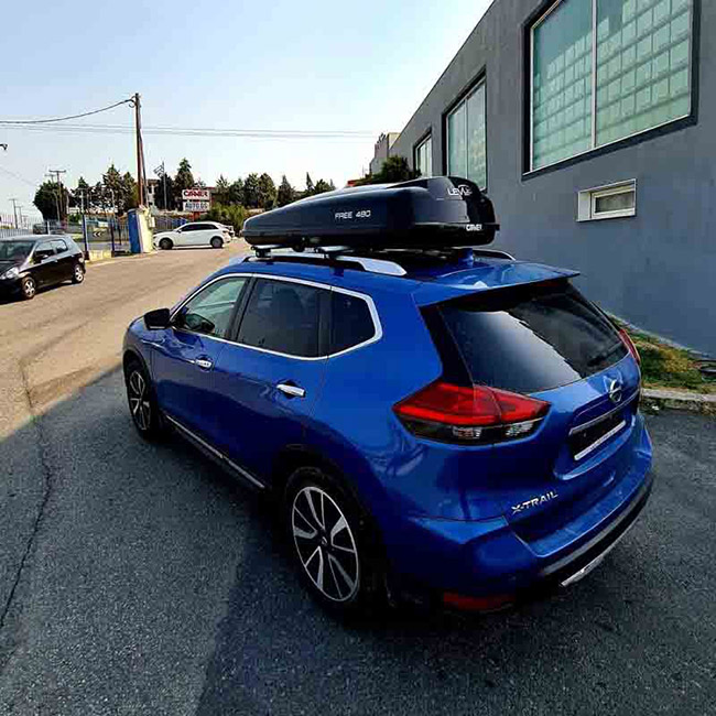 Μπαγκαζιέρα Οροφής Αυτοκινήτου Free 480lt Μαύρη Γυαλιστερή Με Διπλό Άνοιγμα Και Τοποθέτηση Quick Fix - Image 10