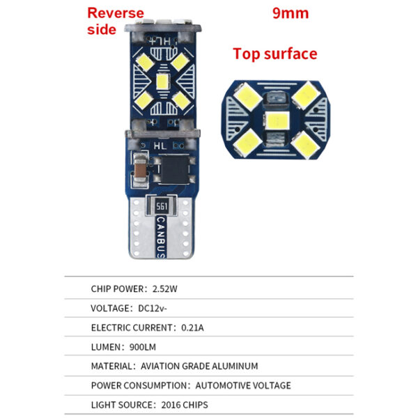 Λάμπες T10 15 Led Canbus 600563 2 Τεμάχια - Image 13