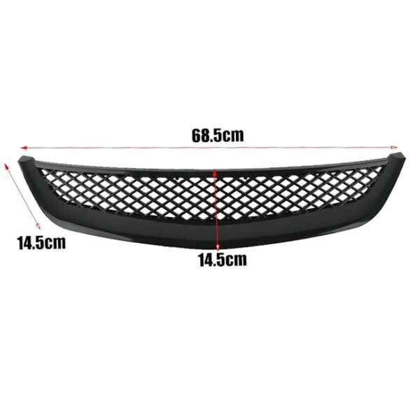 Μάσκα Για Honda Civic 01-03 Sport Look Χωρίς Σήμα Μαύρη Γυαλιστερή 1 Τεμάχιο - Image 6